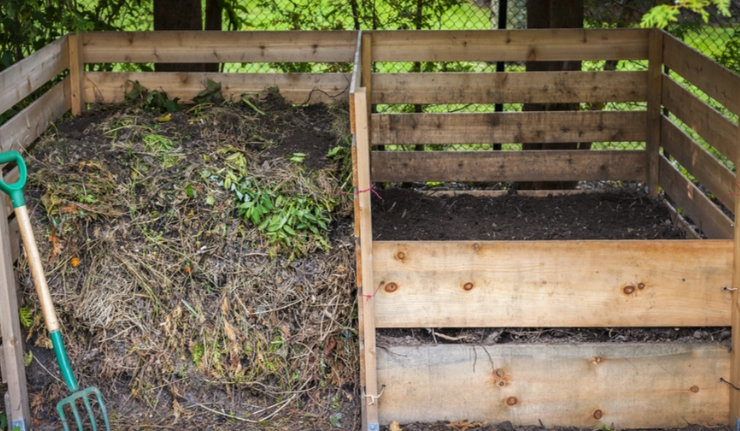 2 bay compost bin