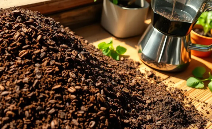 coffee grounds for compost