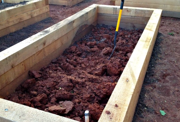 how to mix soil for raised beds