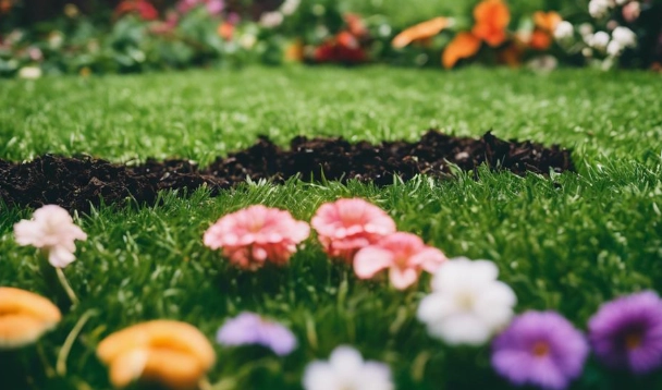 lawn compost application