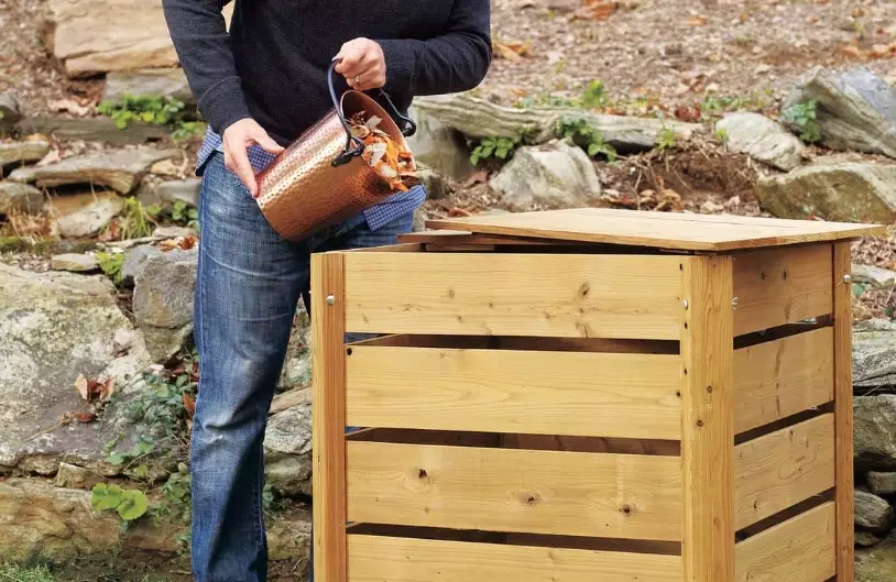 homemade compost bin