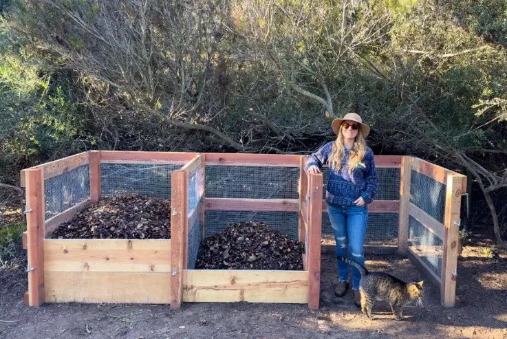 homemade compost bin