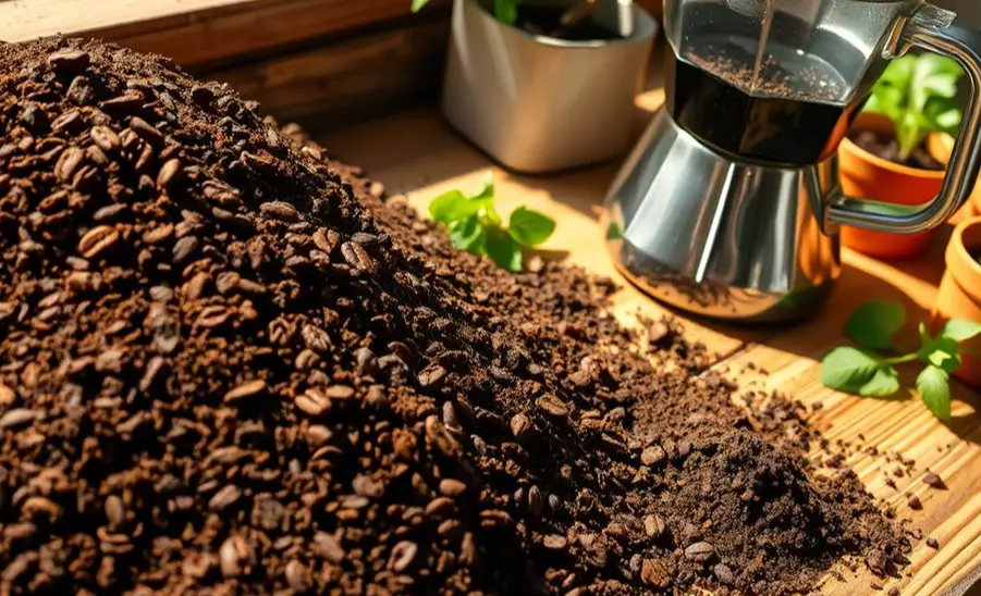 acid loving plants coffee grounds