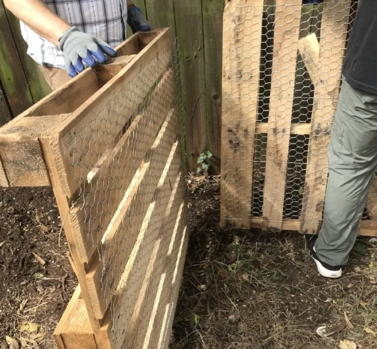 pallet compost bin pallet compost bin