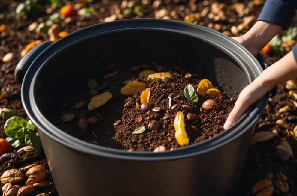 composting coffee grounds